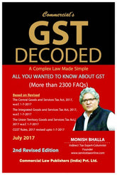 Commercial's GST Decoded book by Monish Bhalla